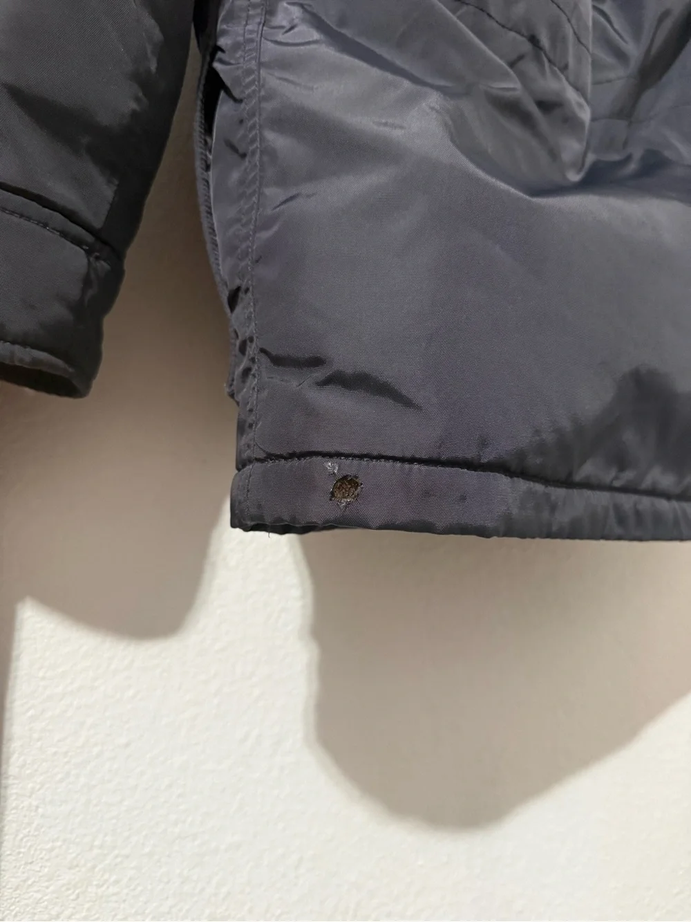 J. Crew jacket Hooded Parka in midnight Navy blue